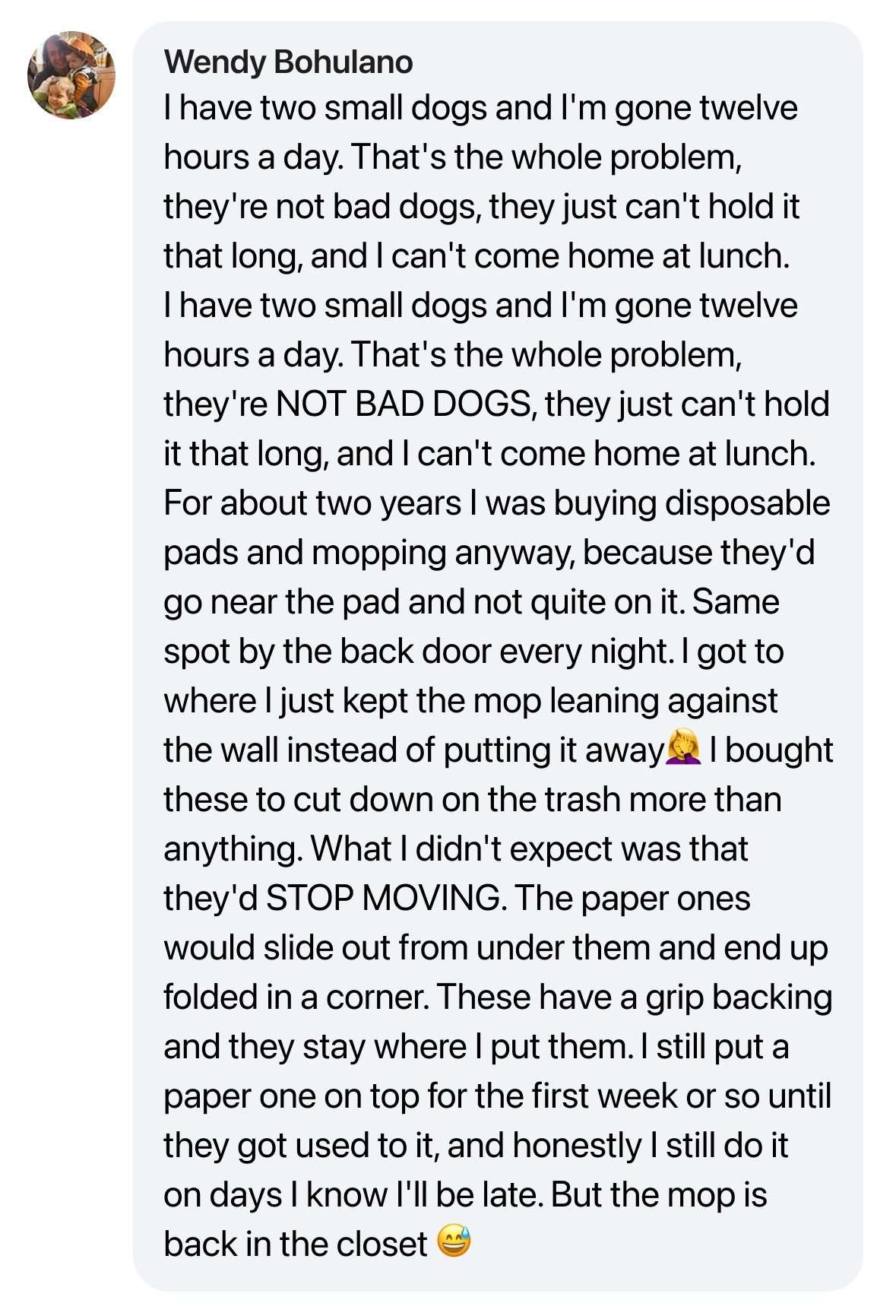 Customer review