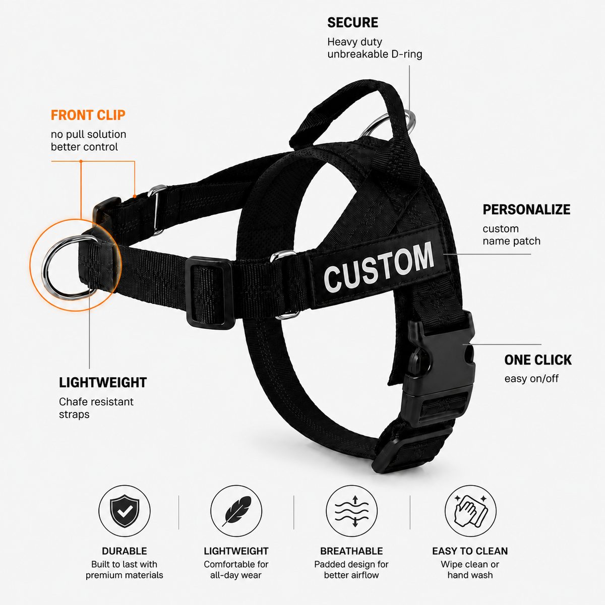 Front clip harness diagram